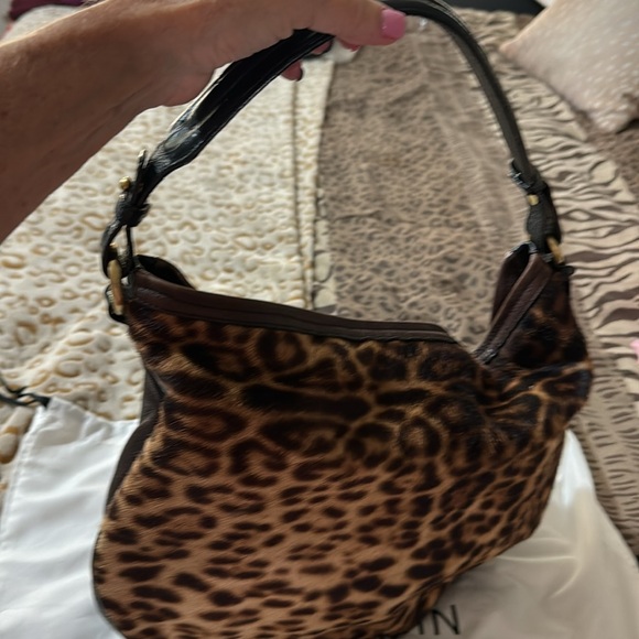 Brahmin EUC Kathleen leather and calf hair hobo bag - Picture 2 of 16